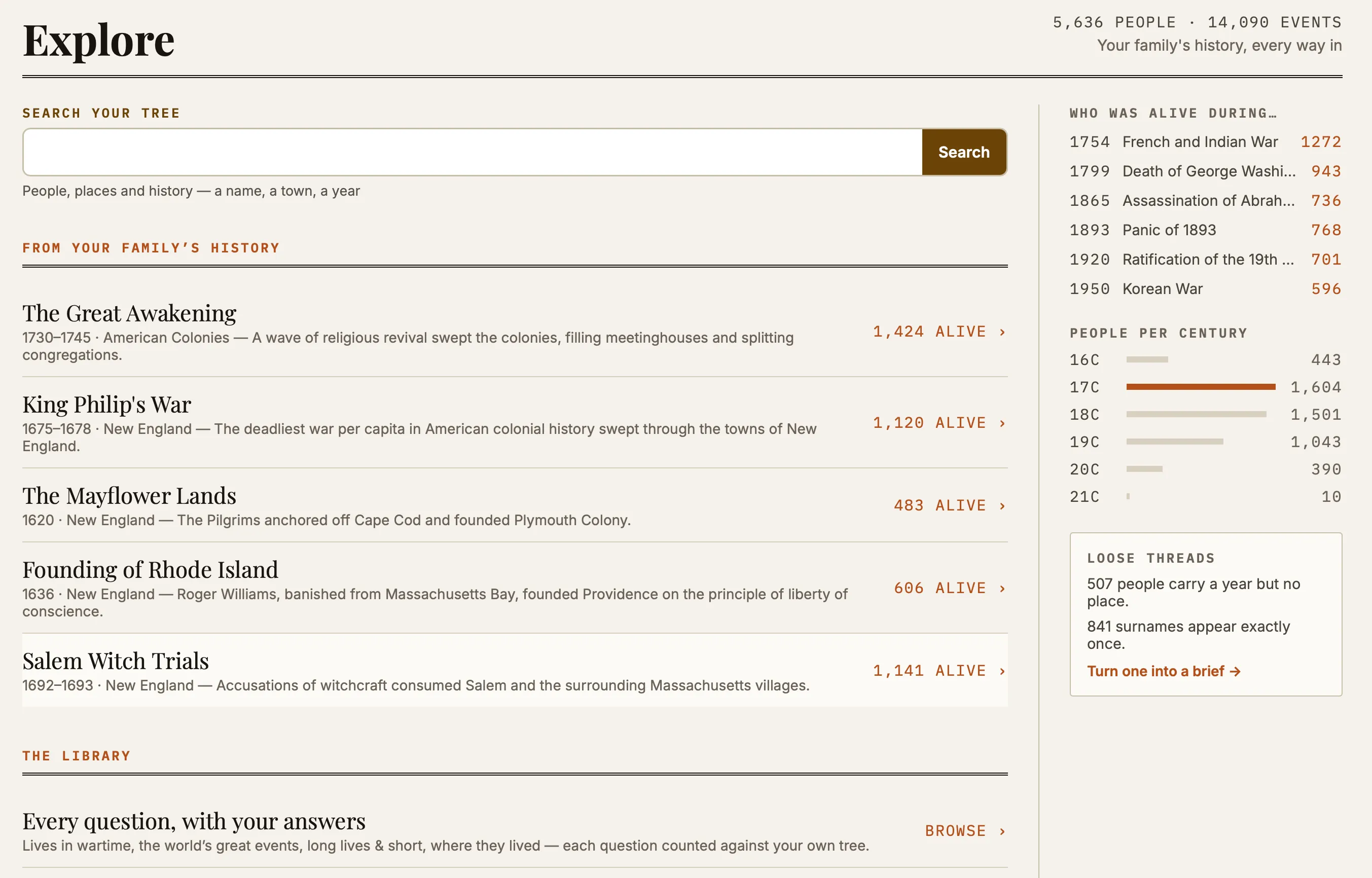 The Explore index
